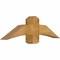 Ekena Millwork Bellingham Rough Sawn Timber Gable Bracket, Western Red Cedar, 48"W x 14"H x 6"D x 6"F, 7/12 Pitch GBW048X14X0606BEL00RWR - alternate 2
